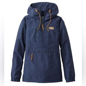LL Bean Women’s Mountain Classic Anorak- Navy- Size XL